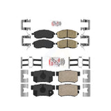 AmeriBRAKES Front Rear Ceramic Disc Brake Pads Kit For Suzuki SX4 Crossover KNF-100714