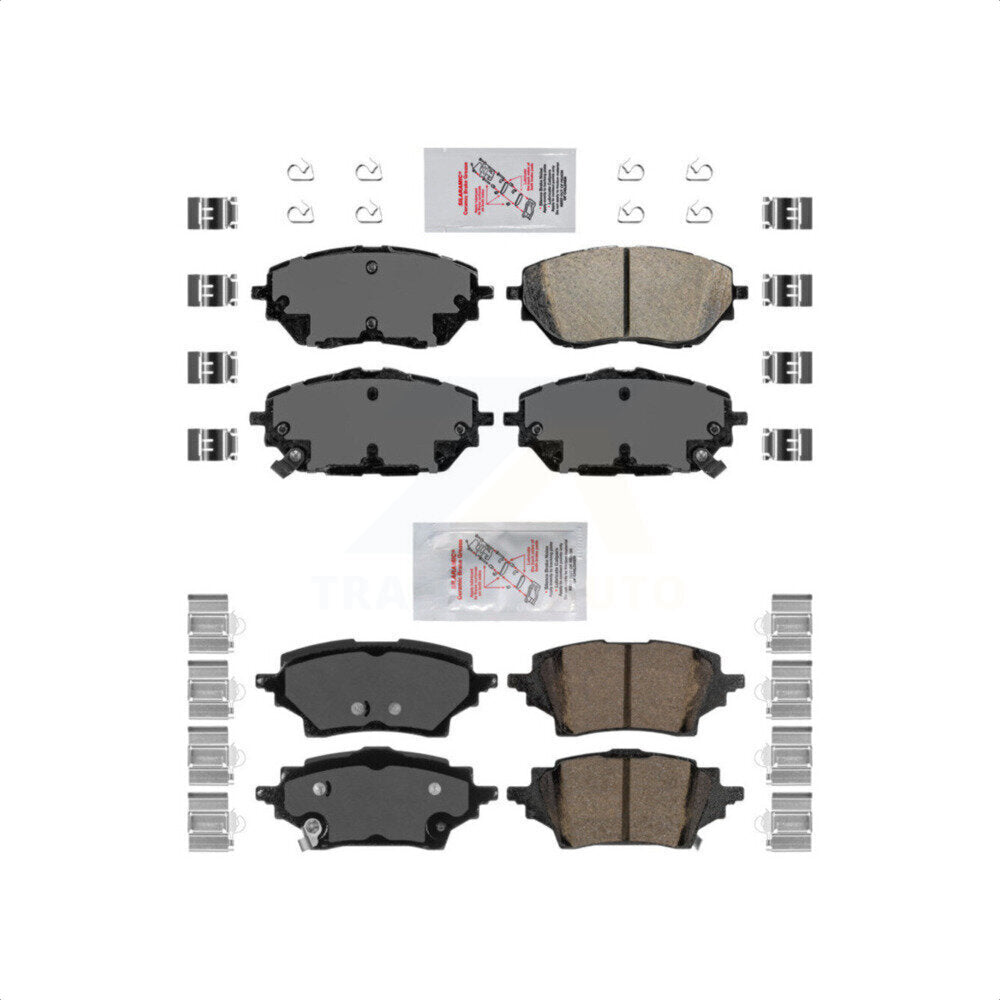 AmeriBRAKES Front Rear Ceramic Disc Brake Pads Kit For Toyota C-HR KNF-100205