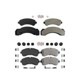 AmeriBRAKES Front Rear Semi-Metallic Disc Brake Pads Kit For 2005 Workhorse W42 52mm Caliper Piston KNF-101757