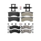 AmeriBRAKES Front Rear Semi-Metallic Disc Brake Pads Kit For 2010 IC Corporation CE School Bus Hydraulic hand brakes 73mm 2 Piston Caliper KNF-101587