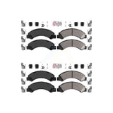 AmeriBRAKES Front Rear Semi-Metallic Disc Brake Pads Kit For 2012-2017 Hino 155 14500lbs GVW KNF-101090