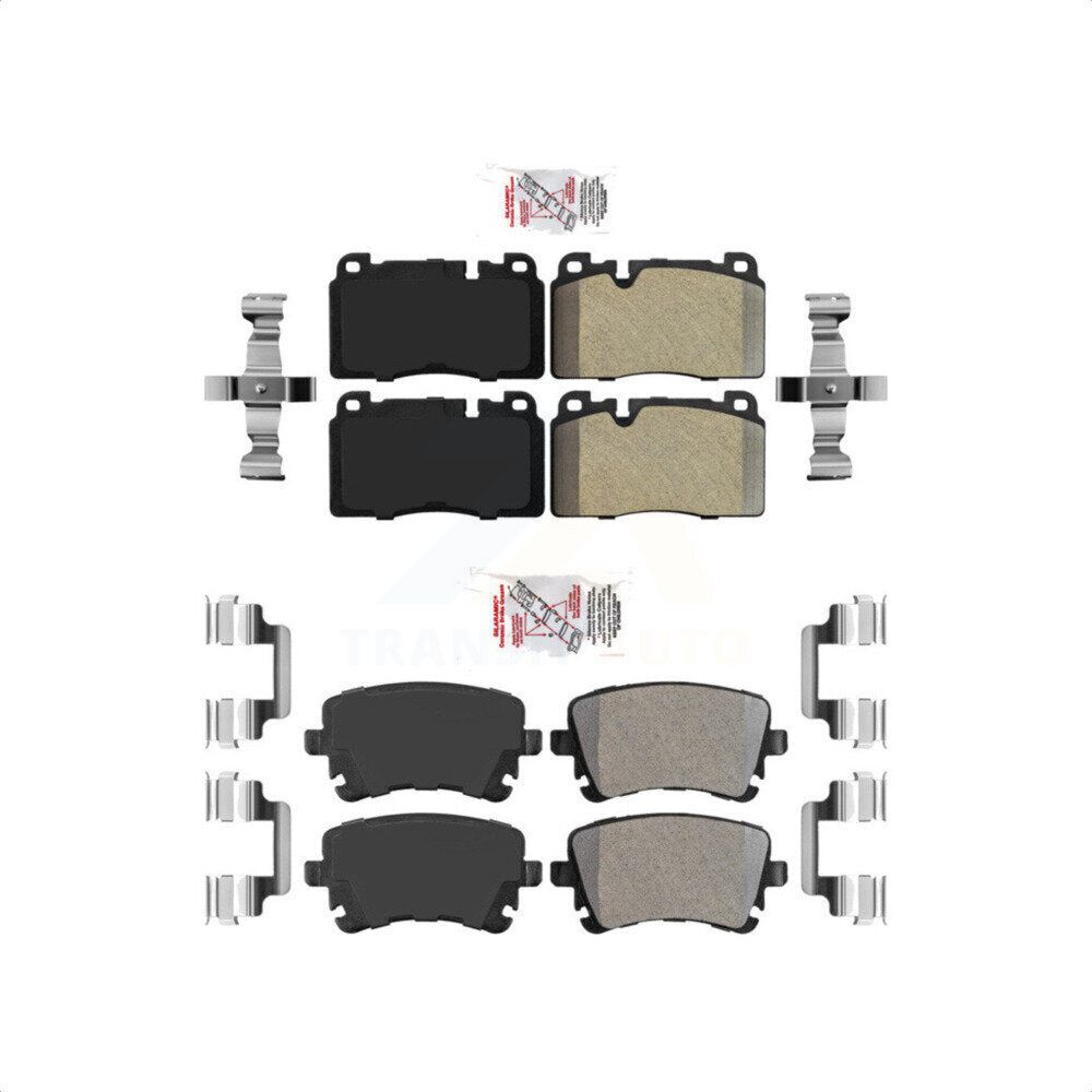 AmeriBRAKES Front Rear Semi-Metallic Disc Brake Pads Kit For Audi Q5 KNF-100141