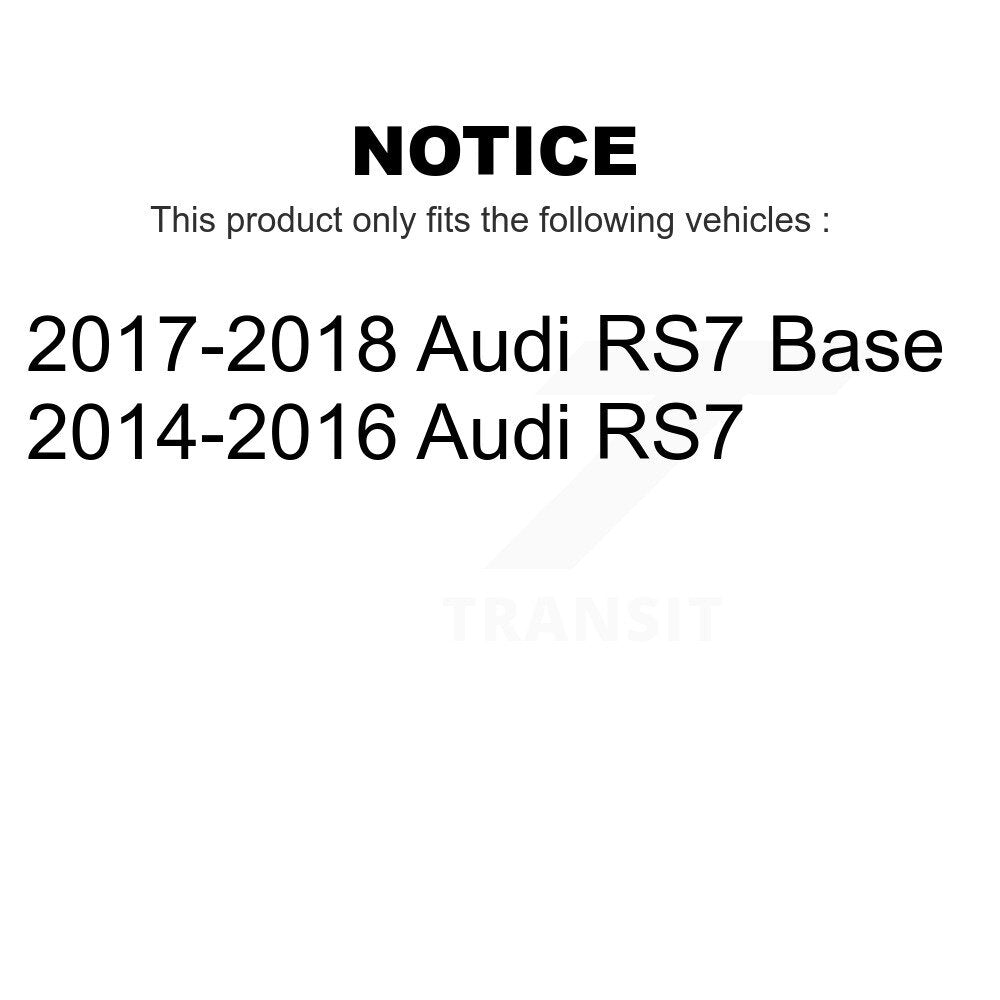 AmeriBRAKES Front Rear Semi-Metallic Disc Brake Pads Kit For Audi RS7 KNF-100541