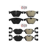 AmeriBRAKES Front Rear Semi-Metallic Disc Brake Pads Kit For BMW Z4 KNF-101110