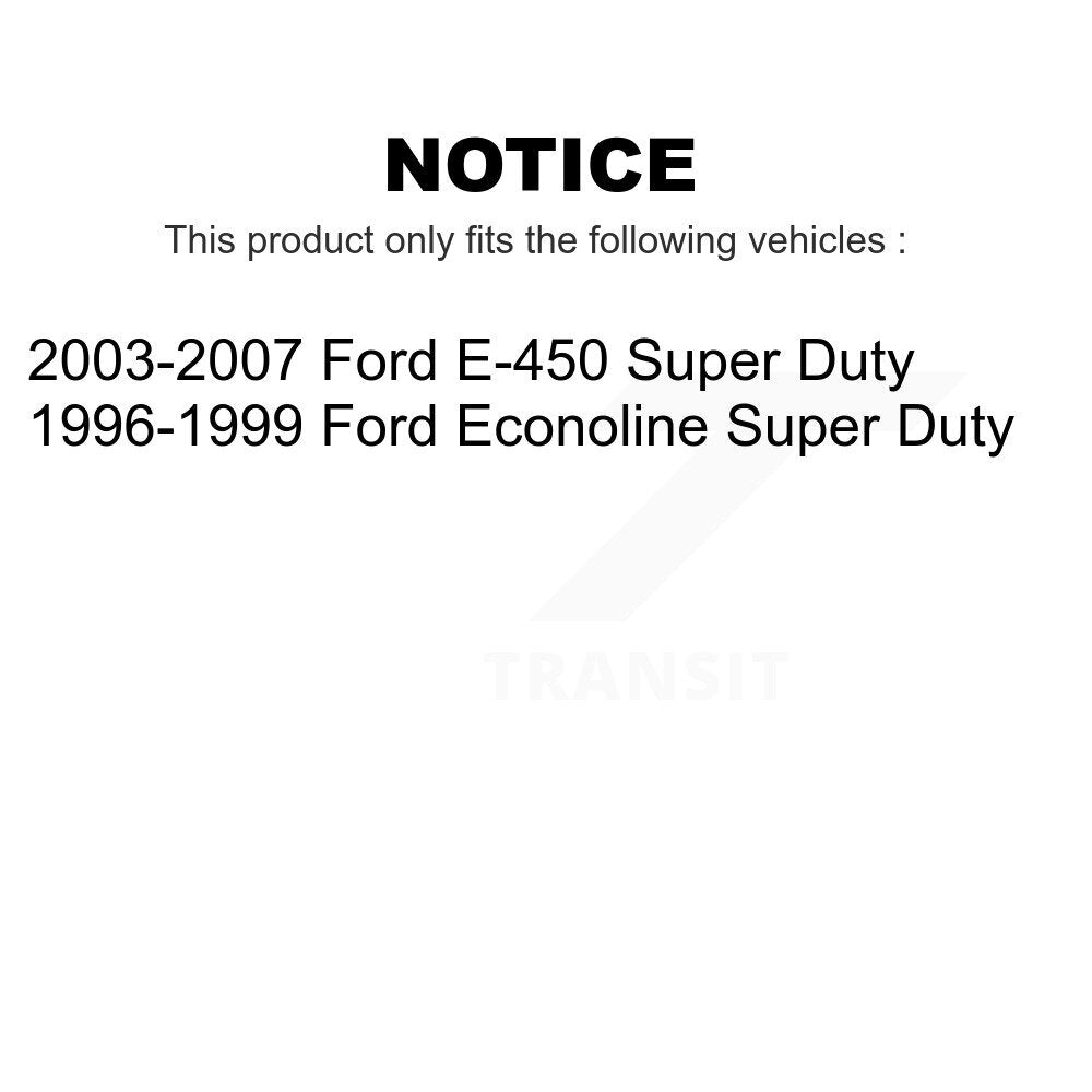 AmeriBRAKES Front Rear Semi-Metallic Disc Brake Pads Kit For Ford E-450 Super Duty Econoline KNF-101714