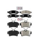 AmeriBRAKES Front Rear Semi-Metallic Disc Brake Pads Kit For Ford Mustang Left or Right KNF-100979