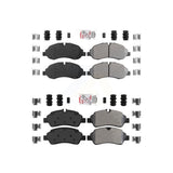 AmeriBRAKES Front Rear Semi-Metallic Disc Brake Pads Kit For Ford Transit-250 Transit-350 Transit-150 HD KNF-101138