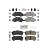 AmeriBRAKES Front Rear Semi-Metallic Disc Brake Pads Kit For Ford Transit-350 HD KNF-101685