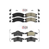 AmeriBRAKES Front Rear Semi-Metallic Disc Brake Pads Kit For Jeep Grand Cherokee KNF-101380