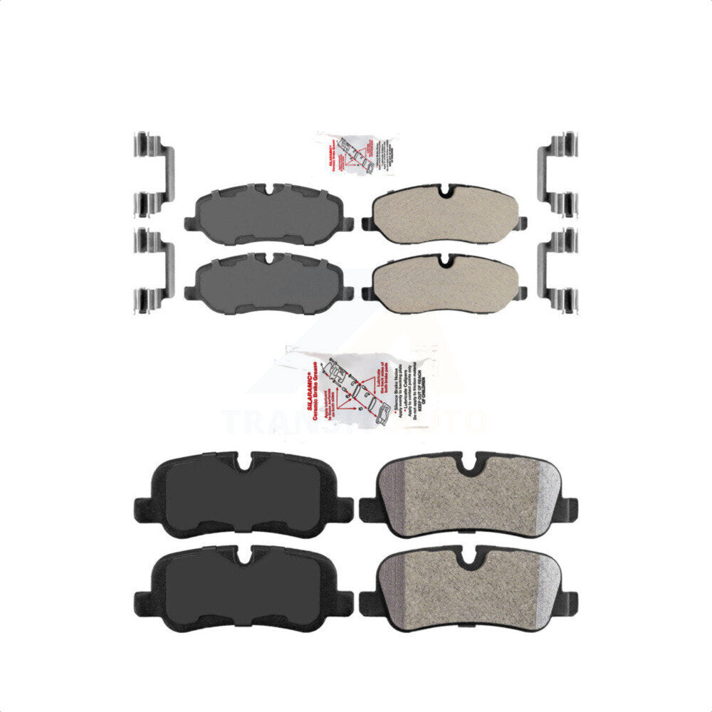 AmeriBRAKES Front Rear Semi-Metallic Disc Brake Pads Kit For Land Rover Range Sport LR3 KNF-101345