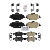 AmeriBRAKES Front Rear Semi-Metallic Disc Brake Pads Kit For Mercedes-Benz E350 E320 KNF-100420
