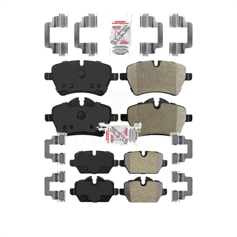 AmeriBRAKES Front Rear Semi-Metallic Disc Brake Pads Kit For Mini Cooper Countryman Paceman KNF-101377
