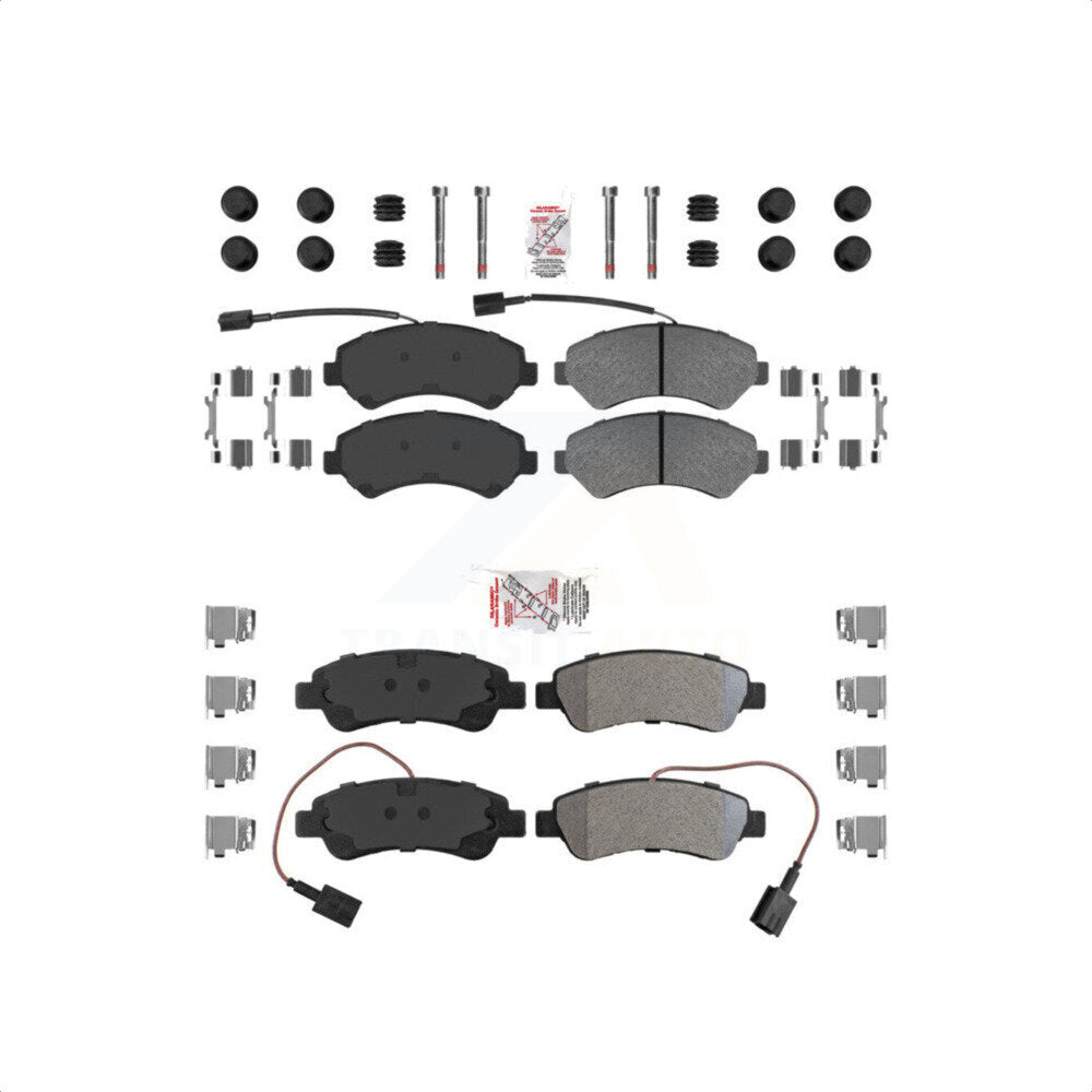 AmeriBRAKES Front Rear Semi-Metallic Disc Brake Pads Kit For Ram ProMaster 1500 2500 3500 KNF-101384