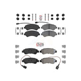 AmeriBRAKES Front Rear Semi-Metallic Disc Brake Pads Kit For Ram ProMaster 1500 2500 3500 KNF-101384