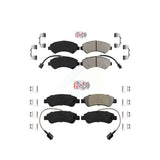 AmeriBRAKES Front Rear Semi-Metallic Disc Brake Pads Kit For Ram ProMaster 1500 2500 3500 KNF-101389