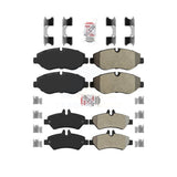 AmeriBRAKES Front Rear Semi-Metallic Disc Brake Pads Kit For Sprinter 2500 Mercedes-Benz Freightliner Dodge KNF-100246