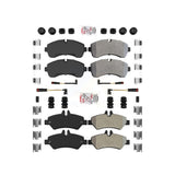 AmeriBRAKES Front Rear Semi-Metallic Disc Brake Pads Kit For Sprinter 3500 Freightliner Dodge Mercedes-Benz KNF-101099