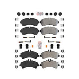 AmeriBRAKES Front Rear Semi-Metallic Disc Brake Pads Kit For Sprinter 3500 Mercedes-Benz Freightliner Dodge KNF-100249