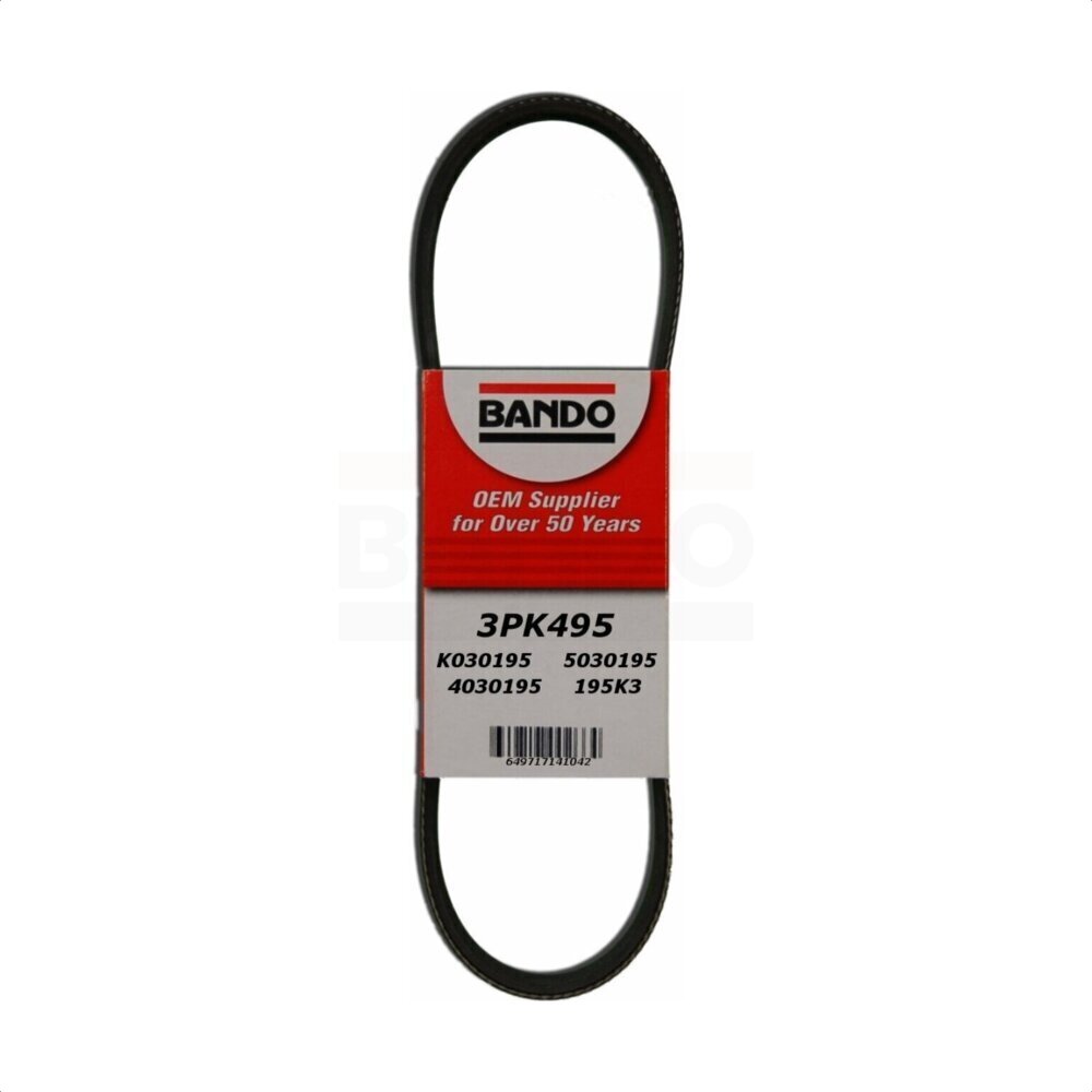 Accessory Drive Belt BAN-3PK495 For Chevrolet Tracker Suzuki Vitara Sidekick