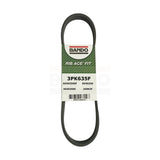 Camshaft To Water Pump Accessory Drive Belt BAN-3PK635F For Ford Escape Taurus Mercury Mariner Mazda Tribute Sable MPV 3.0L