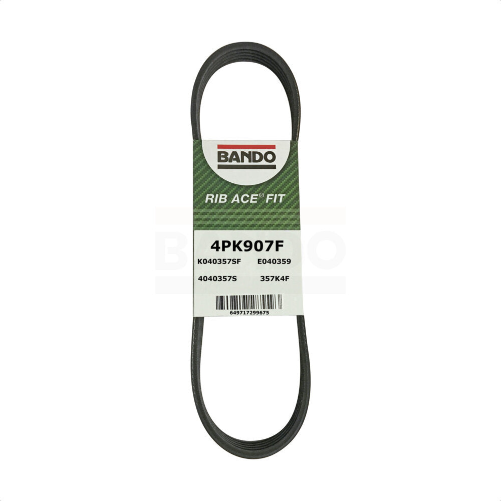 Accessory Drive Belt BAN-4PK907F For Ford Taurus Chevrolet Camaro Flex Lincoln MKS Police Interceptor Sedan Cadillac CTS