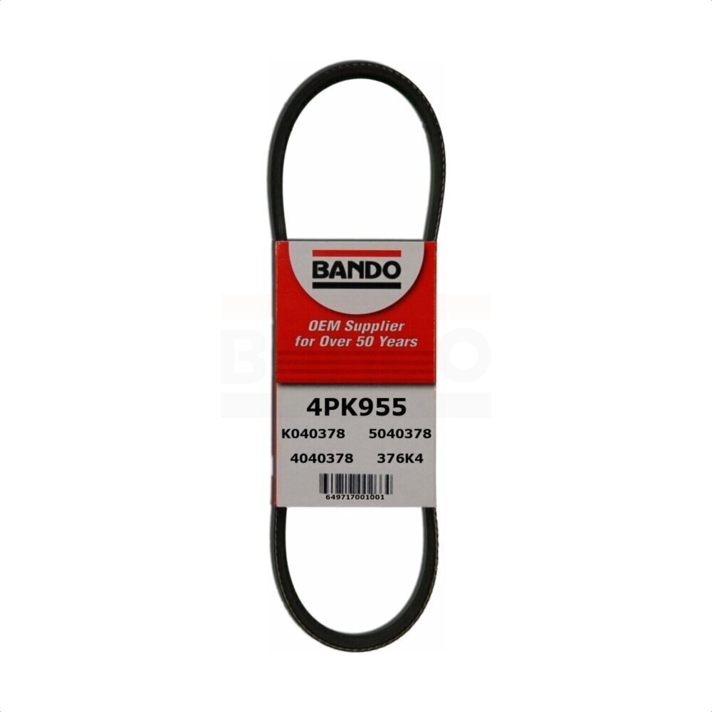 Accessory Drive Belt BAN-4PK955 For Dodge Nitro Isuzu Rodeo Trooper Honda Passport