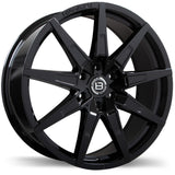 Braelin Gloss Black BR15 22x9.0 6x139.7mm +40 95.1mm BLK