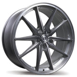 Braelin Brushed Matte Carbon Grey BRF1 20x9.0 5x108mm +25 65.1mm BRU / MMF