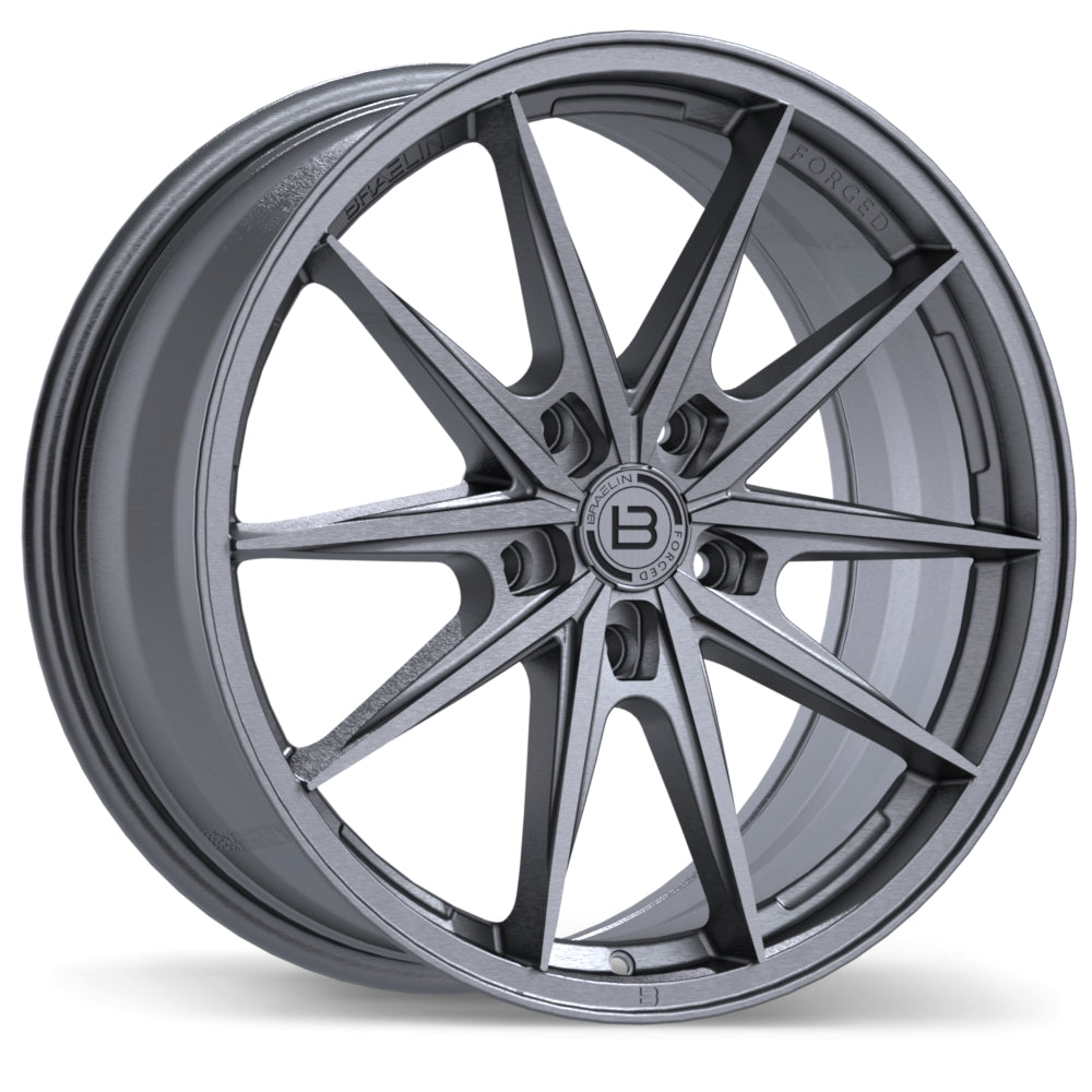 Braelin Brushed Matte Carbon Grey BRF1 19x8.5 5x108mm +45 75.1mm BRU / MMF
