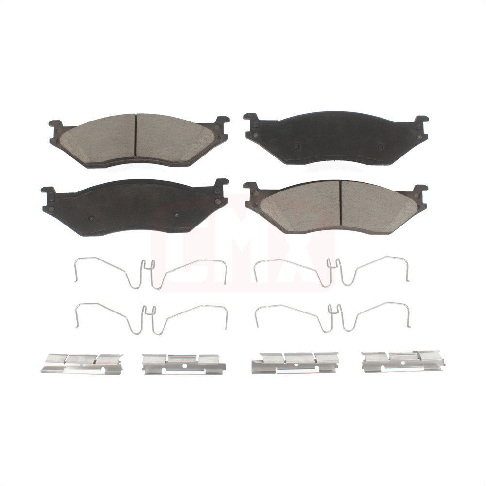 Ceramic Disc Brake Pads CMX-D1066 For Ford F-450 Super Duty F-550 F-59 Commercial Stripped Chassis International IC Corporation LCF CF500 CF600 TerraStar AE School Bus E-550 AC F-53 Motorhome