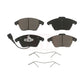 Front Ceramic Disc Brake Pads CMX-D1107 For Volkswagen Jetta Beetle CC Passat GTI Eos Golf Audi Rabbit A3 TT Quattro R8