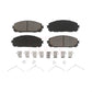 Front Ceramic Disc Brake Pads CMX-D1843 For 2014-2022 Jeep Cherokee With Dual Piston Caliper