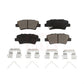 Rear Ceramic Disc Brake Pads CMX-D1848 For Hyundai Tucson Kia Sportage