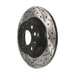 Rear Disc Brake Rotor DS1-980791 For Volkswagen Tiguan CC Jetta Audi Passat GTI A3 Eos Q3 Limited Quattro