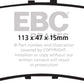 EBC 05-10 Honda Odyssey 3.5 Yellowstuff Rear Brake Pads