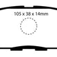 EBC 08-13 Infiniti EX35 3.5 Redstuff Rear Brake Pads
