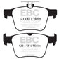 EBC 14-20 Audi S3 2.0 Turbo Redstuff Rear Brake Pads