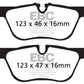EBC 14+ BMW 228 Coupe 2.0 Turbo ATE calipers Redstuff Rear Brake Pads