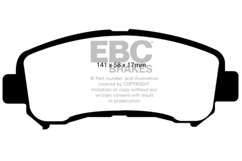 EBC 14+ Nissan Juke 1.6 Turbo Nismo RS Yellowstuff Front Brake Pads