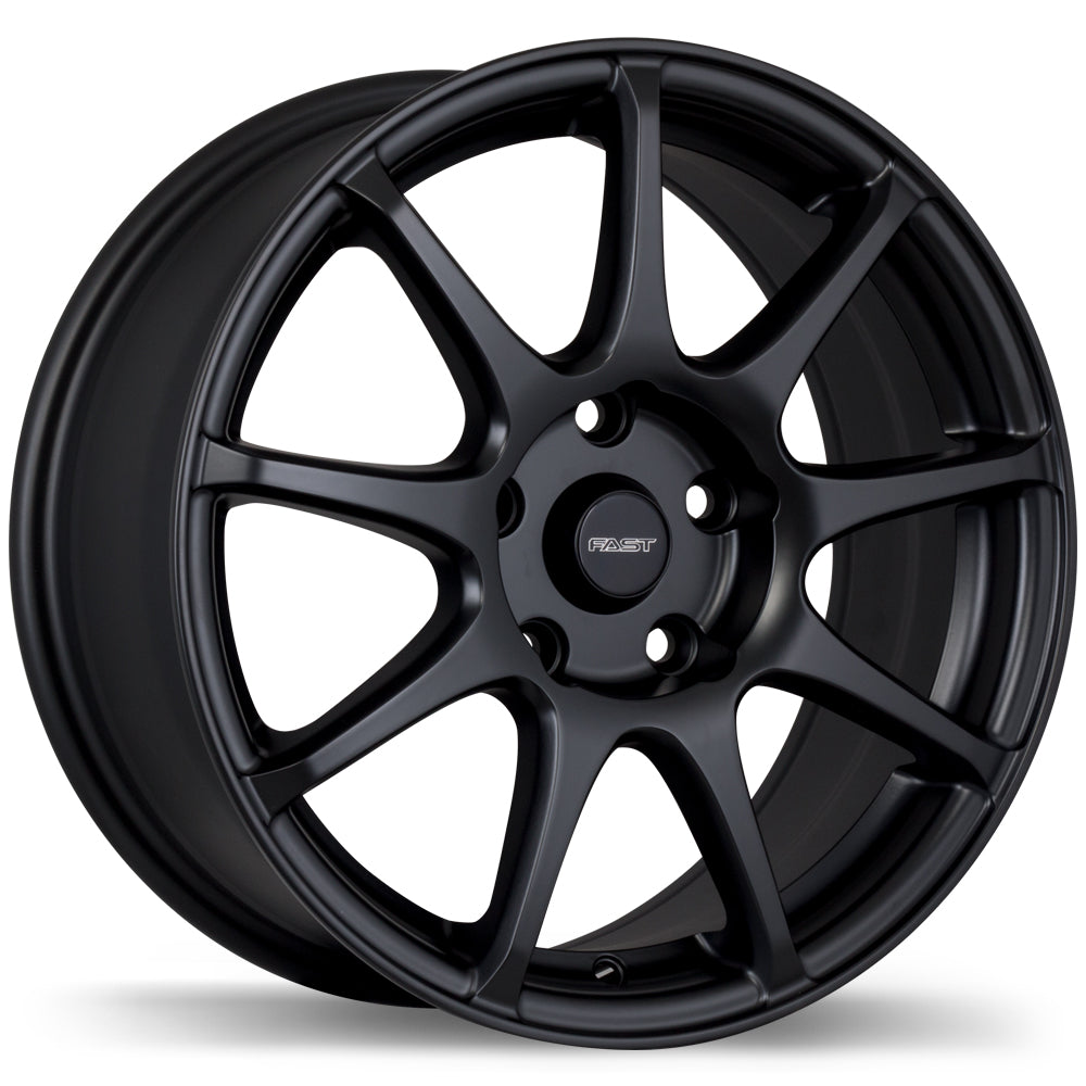 Fast Wheels Matte Black Orbit 17x7.5 5x114.3mm +42 73.0mm MBK
