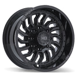 Fast HD D-STRUCT 20x10.0 8x165.1mm -15 125.1mm BLK / MIL