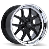 Fast Wheels Gloss Black with Machined Lip FC04V 18x11.0 5x120.65mm -15 70.7mm BLK / MCHL