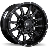 Fast HD TRAXX 22x12.0 8x165.1mm -44 121.1mm BLK / MIL