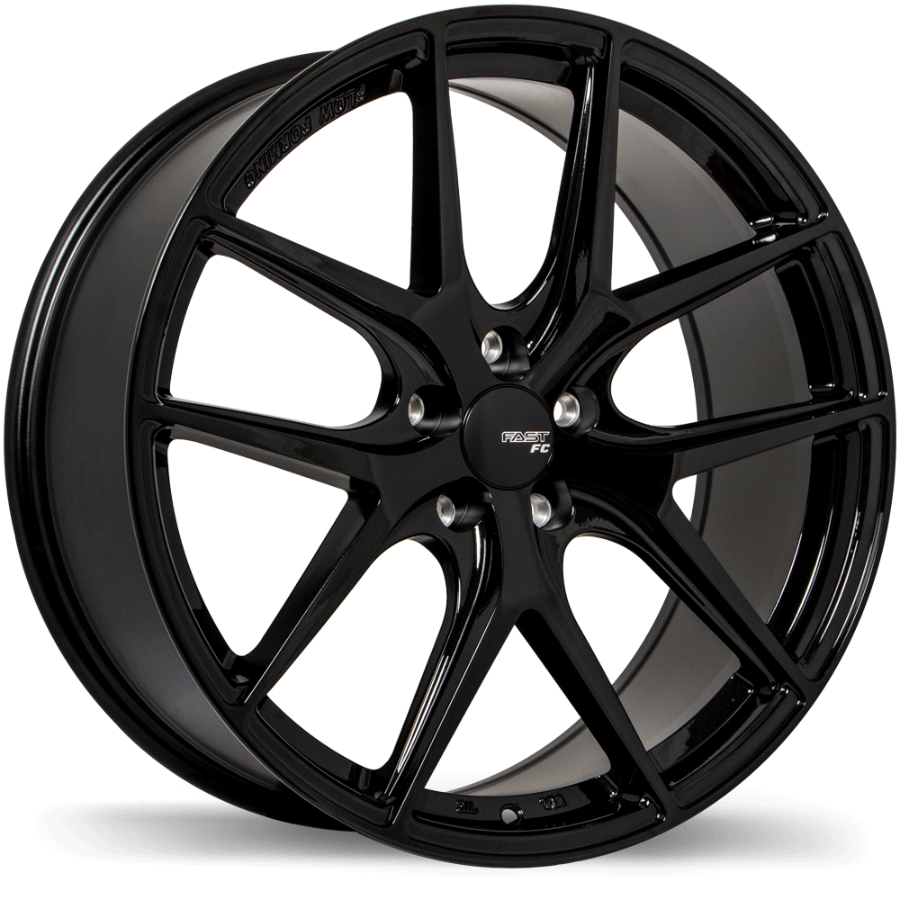 Fast Wheels FC04 20x8.5 5x120mm +45 74.1mm BLK / MET