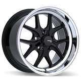 Fast Wheels Gloss Black with Machined Lip FC04V 18x11.0 5x120mm +5 70.3mm BLK / MCHL