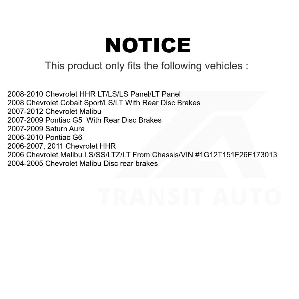 Front Ceramic Disc Brake Pads CMX-D1160 For Chevrolet Malibu Pontiac G6 HHR Cobalt Saturn Aura G5