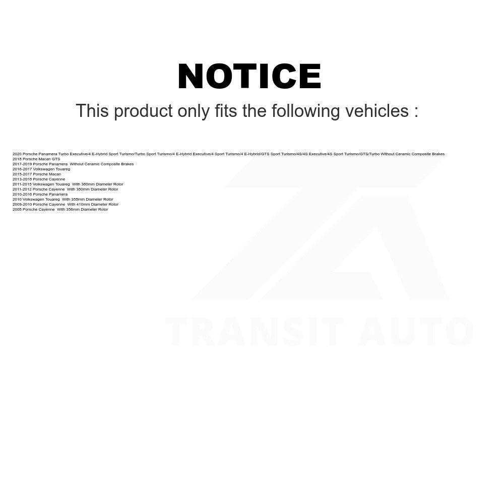 Front Ceramic Disc Brake Pads CMX-D1349 For Porsche Cayenne Macan Panamera Volkswagen Touareg