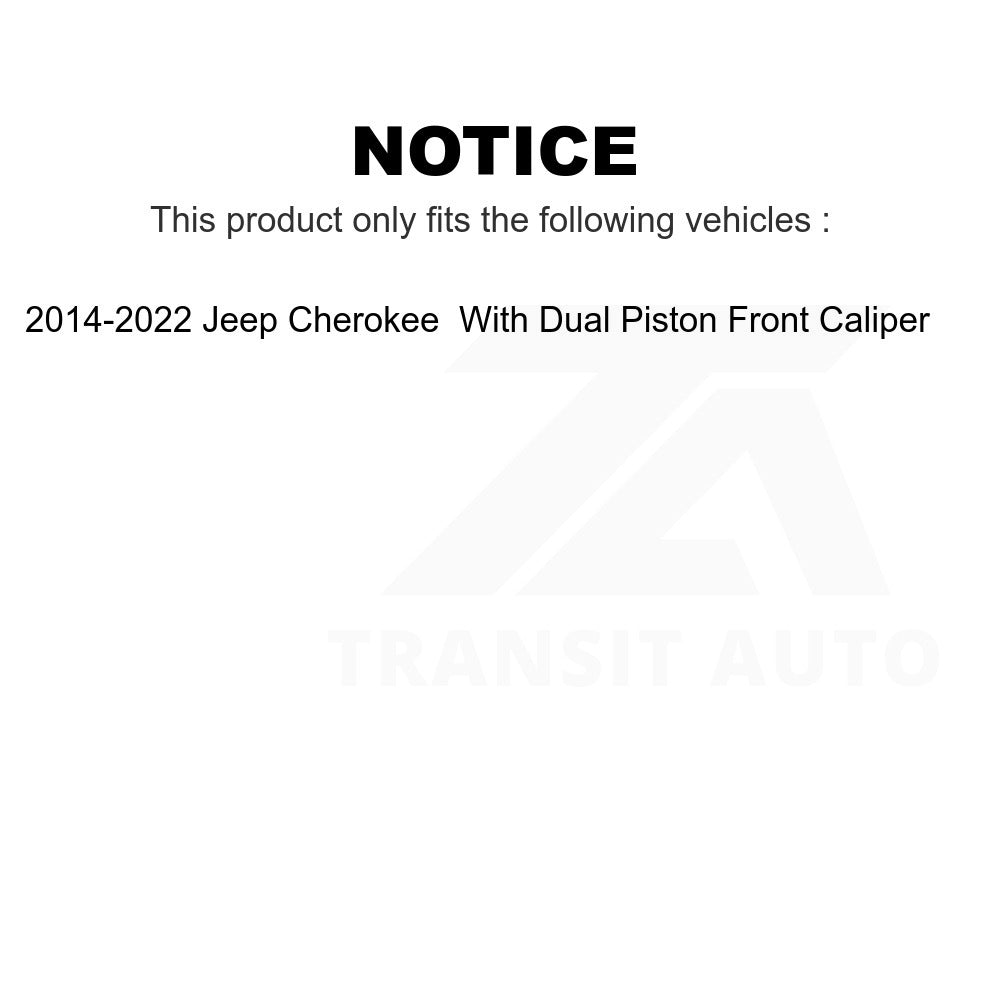 Front Ceramic Disc Brake Pads CMX-D1843 For 2014-2022 Jeep Cherokee With Dual Piston Caliper