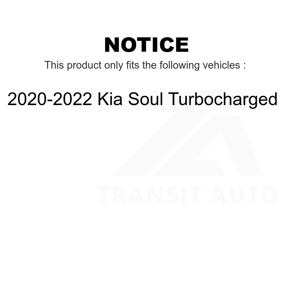 Front Ceramic Disc Brake Pads CMX-D2287 For 2020-2022 Kia Soul Turbocharged