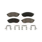 Front Ceramic Disc Brake Pads CMX-D888 For INFINITI Nissan G37 Murano G35 Pathfinder FX35 M35 370Z 350Z EX35 M37 QX70 G25 M45 Q70 Q70L Q40 Q45 FX37 QX50 FX45 M56 EX37 M35h Renault Koleos